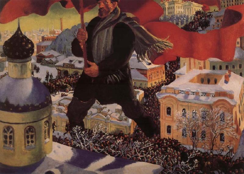 Boris Kustodiev A Bolshevik oil painting picture